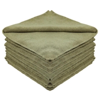 Klin Korea - Clean Towel v.3 Brown 10 Pack - Kahverengi Lazer Kesim Bez 10'lu Paket - 40 cm. x 40 cm.
