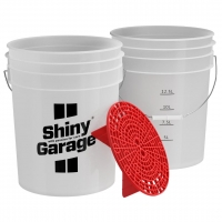 Shiny Garage Wash Bucket 20L + Seperator - 20L Yıkama Kovası ve Süzgeç 1'er Adet